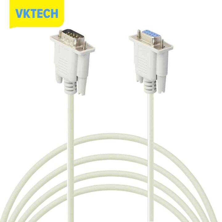 vktech-serial-rs232-9-pin-ชายกับหญิง-db9-9-pin-pc-converter-extension-cable