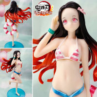 Figure ฟิกเกอร์ จากการ์ตูนเรื่อง Kimetsu no Yaiba Demon Slayer ดาบพิฆาตอสูร Nezuko Kamado เนซึโกะ คามาโดะ Swimsuit ชุดว่ายน้ำ Ver Anime ของสะสมหายาก อนิเมะ การ์ตูน มังงะ คอลเลกชัน ของขวัญ Gift จากการ์ตูนดังญี่ปุ่น New Collection Doll ตุ๊กตา Model โมเดล