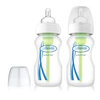 Dr.Browns : DRBWB92005 ขวดนม 9 oz / 270 ml PP Wide-Neck  Options  Baby Bottle, 2-Pack