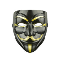 【Ready Stock】Halloween event British V-shaped vendetta team mask Vendetta hacker joker mask toys