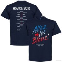 Sy3 เสื้อยืดคอกลม แขนสั้น พิมพ์ลาย World Cup France Jersey Fans สไตล์ฝรั่งเศส พลัสไซซ์ สําหรับทุกเพศ YS3S-5XL