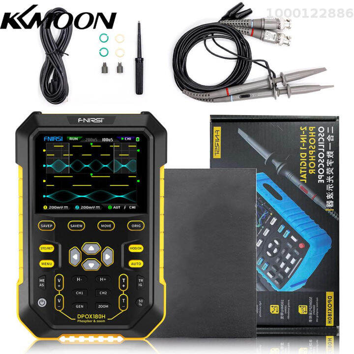 KKmoon Handheld Fluorescent Digital Oscilloscope Dualchannel 2in1