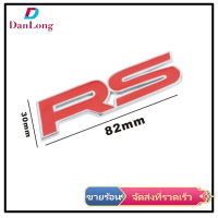 【DANLONG ?】3d Metal Car Sticker Rs Logo Emblem Rear Trunk Stereo Car Decoration Sticker