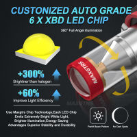 H1 HB4 H3 H7 H8 9005 2x 9006 H16 30W XBD LED หมอกขับรถหลอดไฟพร้อมเลนส์ Auto Car DRL Sourcing Light สีขาวสีแดง Amber