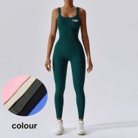 Custom Logo Seamless One-Piece Yoga Clothes Sportswear Womens Gym Push Up Workout Clothes Fitness Sports Bodysuit Yoga Suit