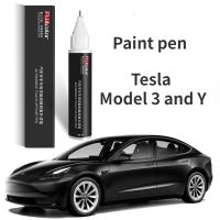 【LZ】☂♣  Suitable for Tesla model 3 and model Y black paint touch-up pen black Roadster accessorie car paint boss wheel Hub cover repair