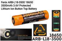 Fenix ARB-L18-3500 18650 3500mAh มีวงจรป้องกัน (หัวนูน) 1ก้อน