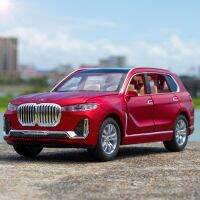 BMW X7 รถเด็กรุ่นโลหะผสมของเล่นจำลองรถ SUV เด็ก 1:32 ใหม่พลังงานเดิมโรงงานตกแต่ง