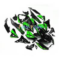 รถจักรยานยนต์ดัดแปลงชุดแฟริ่งเต็มรูปแบบตารางสีเขียวสำหรับ Kawasaki Z800 13-14-15-16ตัวถัง ABS Cowling Injection 2013-2014-2015-2016