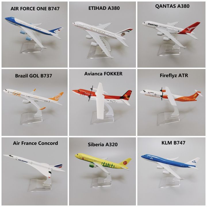 16cm-air-lufthansa-n-france-chile-klm-brazil-spain-british-usa-airbus-a340-a350-b747-b787เครื่องบินโมเดลเครื่องบิน