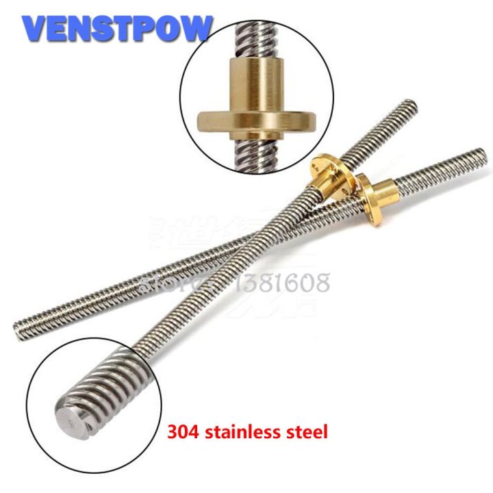 hot-1pc-lead-screw-pitch-2mm-4mm-length-100-200-300-400-500-600mm-with-for-printer