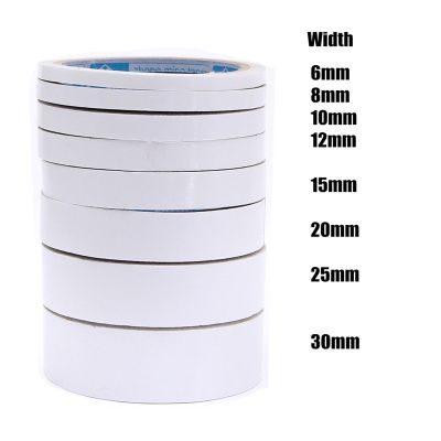 1 Roll 10M Double Sided Tape Mounting Tape Strong Adhesive Glue Paper Made Tape For Home DIY Art Craft 6/8/10/12/15/25/30mm Adhesives Tape