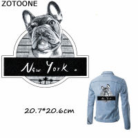 ร้อน Vxcnm ZOTOONE แฟชั่นสุดเท่ใหม่ YORK สุนัขรีดบนแผ่นรีดด้วยความร้อนสำหรับเสื้อผ้าแผ่นปะติดลายการ์ตูนพังก์ลายยาวบนเสื้อผ้า E