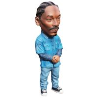 dvfggv Hip Hop Singer Resin Statue Rapper Resin Figurines Modern Art Crafts Rap Star Desktop Decoration Home Decor For Car