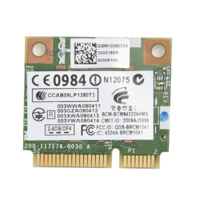 ใหม่ Broadcom BCM943224HMS BCM43224ครึ่งมินิ PCI-E WIFI การ์ดไร้สายสำหรับ HP 8460จุด5310เมตร6560B 6455B 582564-001 518434-001