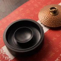 【YF】 Natural She Yan Inkstone Moisturizing Sealed Ink Tray For Calligraphy Painting Art Supplies With Brass Lid and Gift Box