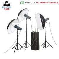 ชุดไฟสตูดิโอสำหรับถ่ายภาพ VISICO VC 300HH II WITH 75 W LED