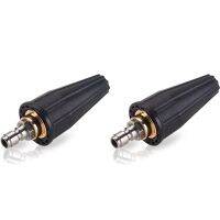 2X Pressure Washer Tips Turbo Nozzle, Rotating Pressure Washer Nozzle with 1/4 Inch Quick Connect 2000 PSI, Orifice 2.5