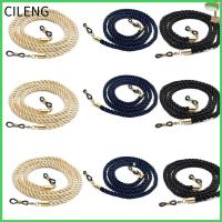 CILENG 9PCS สีฟ้าสีฟ้า สายคล้องคอ สีดำสีดำ สีขาวขาว สายคล้องแว่นตาปรับได้ แบบพกพาได้ โซ่แว่นตา แว่นตาสำหรับผู้หญิง