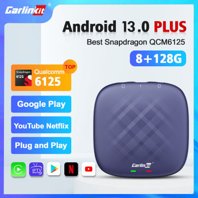 Carlinkit TBox Wireless CarPlay AI กล่อง Android 13 ไร้สาย Android Auto อะแดปเตอร์ SIM 4G LTE GPS 8+128G สำหรับวิทยุติดรถยนต์ CarPlay