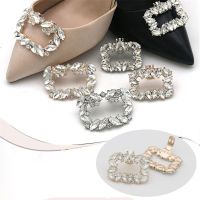 OKDEALS เครื่องประดับ Sepatu Pengantin Wanita คริสตัลพลอยเทียมสำหรับผู้หญิง1ชิ้น