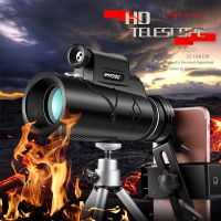 ZZOOI 40x60/50x60 Monocular Telescope Phone Camera Zoom Starscope Telescope HD BAK4 Prism With Laser For Hunting Tourism Camping