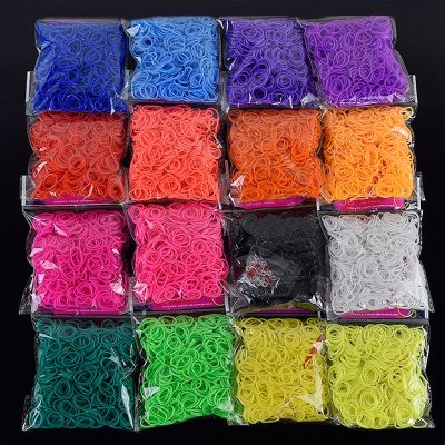 300pcs Hot Diy Toys Rubber Bands Bracelet For Kids Or Hair Rubber Loom Bands Refill Rubber Band Make Woven Bracelet DIY Gift