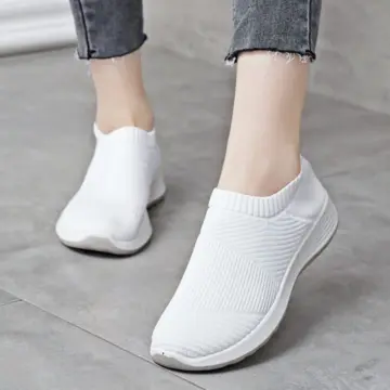 Womens slip on on sale sneakers no back