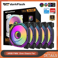 Darkflash INF24 Pro 120มม. Rgb PC พัดลม Infinity 3 Pin 5V Sync Argb 4 Pin Pwm Connector พัดลมระบายความร้อนสำหรับเดสก์ท็อป