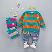 0-4 yrs Ready Stock kids clothing set baby boy hoodie top+pants causal clothes sets for children