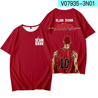 ข้อเสนอพิเศษ tshirt BH3 Slam Dunk Tshirt Unisex Short Sleeve Tops Cal Loose Tee Anime Fashion Graphic Shirt Plus Size HB3_07(S-5XL)S-5XL
