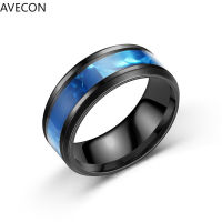 AVECON ยุโรปและอเมริกาใหม่ไทเทเนียมเหล็กแหวนแฟชั่นทุกการแข่งขันแหวนคู่แหวนสไตล์ย้อนยุค