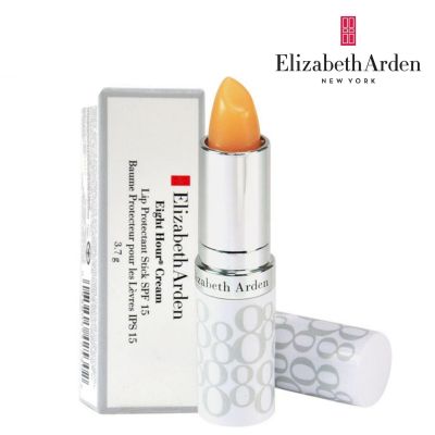 Elizabeth Arden Eight Hour Cream Lip Protectant Stick SPF 15 ขนาด 3.7g ลิปบาล์มกันแดด 8 Hour Lip Balm ช่วยเปลี่ยนสีริมฝีปากที่ดำคล้ำให้แลดูจางลงคืนสีชมพูธรรมชาติให้แก่ผิว