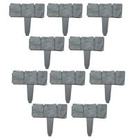 Imitation Stone Garden Fence Plastic Fence Inserted Fence Pastoral Garden Gardening Grass Fence