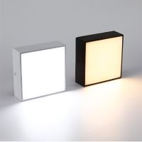 ZZOOI 1PCS Black Light White Light Surface Mount LED Panel Bulb Round Square 16w 24w 30w LED Ceiling Light Down Light AC110v-220V