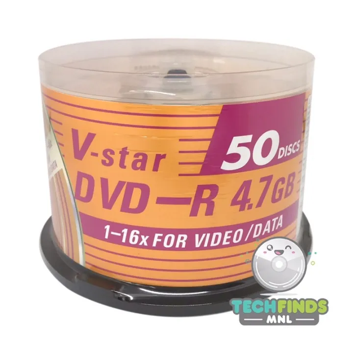VStar DVDR / DVDR 4.7GB Blank Disc (50 PCS.) Lazada PH