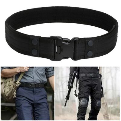 130cm Tactical Belt Military Combat Belts Outdoor Multifunctional Training Canvas Waistband Quick Release Camouflage Waist Strap