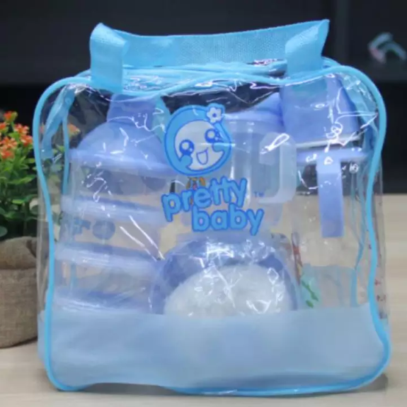 NS 7 pcs Newborn Baby Food Water Feeding Bottle Kit Sucker Bowl Milk