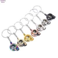 1PC Real Whistle Sound Turbo Keychain Sleeve Bearing Spinning Auto Part Model Turbine Turbocharger Key Chain Ring Keyfob Keyring Key Chains