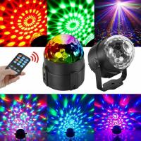 XIYUANN USB 1 Pcs RGB LED Light Sound Activated Strobe Wedding Decor Stage Lamp Magic Disco Ball Party Lights