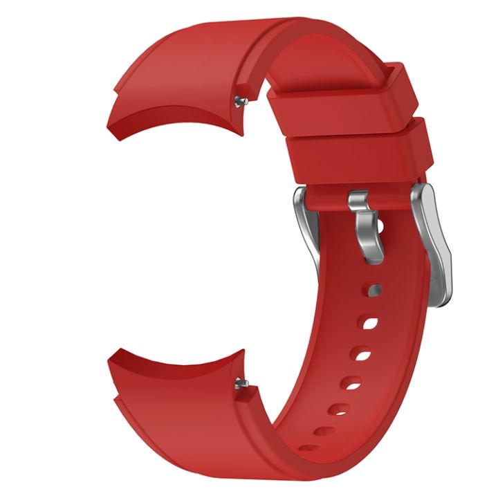 สำหรับ-samsung-galaxy-watch4สายนาฬิกาข้อมือซิลิโคน40มม-สีแดง