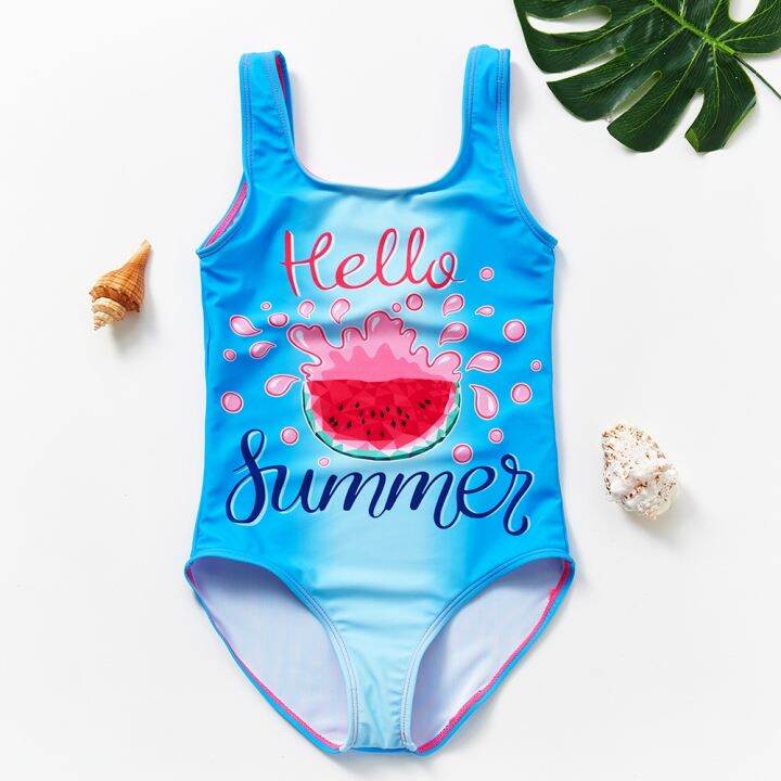New Arrival 1 11Year Toddler Baby Girls Swimwear Watermelon print Girls Swimsuit Children