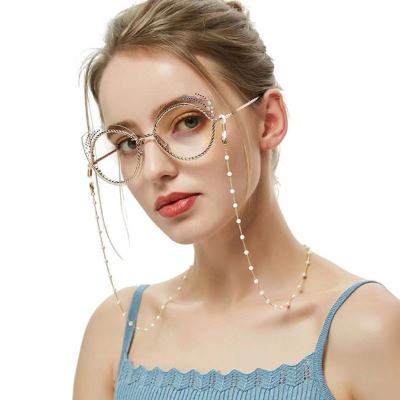 Alloy Material Beaded Glasses Chain Stylish And Simple Sunglasses Lanyard Glasses Accessories Beaded Chain