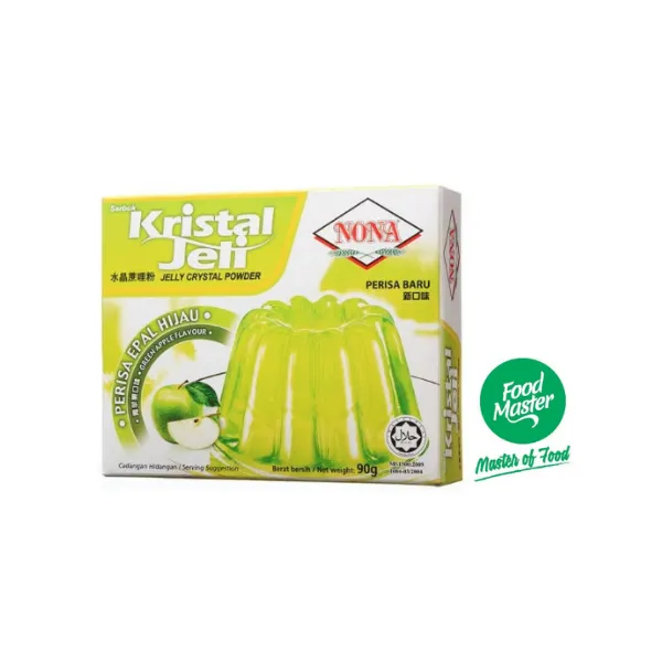 Nona Kristal Jeli Jelly Crystal Powder Green Apple Flavour 90g Free Fragile Bubblewrap Packing Lazada