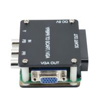 2X YUV TO RGBS YPBPR to SCART YPBPR VGA Component Transcoder Converter Game Console, RGBS to Color Difference Component