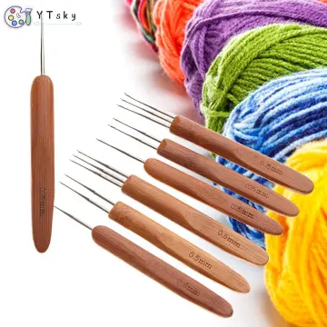 2Pcs/Lot Latch Hook Crochet Needles For Micro Braids Jumbo Braiding Twist  Hair Plastice Knitting Crochet For Weaving Dreadlock
