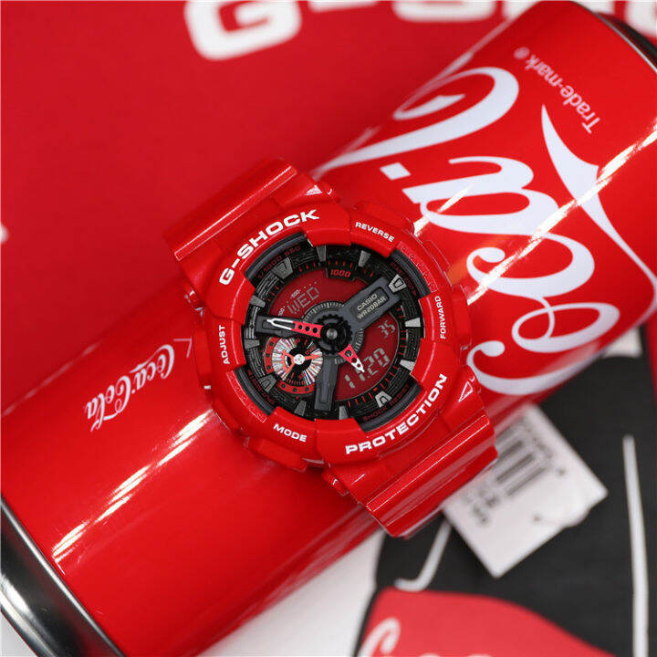 พร้อมส่ง-นาฬิกาข้อมือผู้ชาย-digital-g-shock-x-coca-cola-รุ่น-ga-110coca19-4prc-นาฬิกา-นาฬิกาข้อมือ-นาฬิกากันน้ำ-สายเรซิน