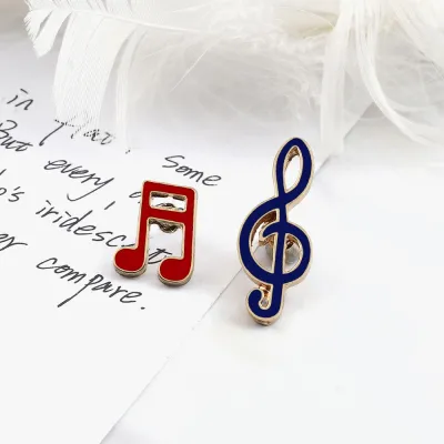 Enjoy Music Enamel Pins Musics Notes Piano Staffs Brooches Kids Jacket Lapel Metal Badges Concert Party Jewelry Gift for Friends