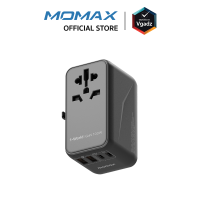 หัวแปลงปลั๊กไฟ Momax รุ่น 1-World I Dreamer PD 100W GaN 4 ports + AC Travel Adapter by Vgadz