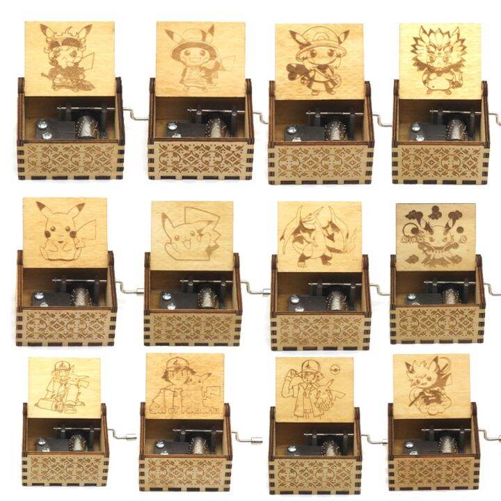 Wooden Anime Figure Music Box Lazada.co.th